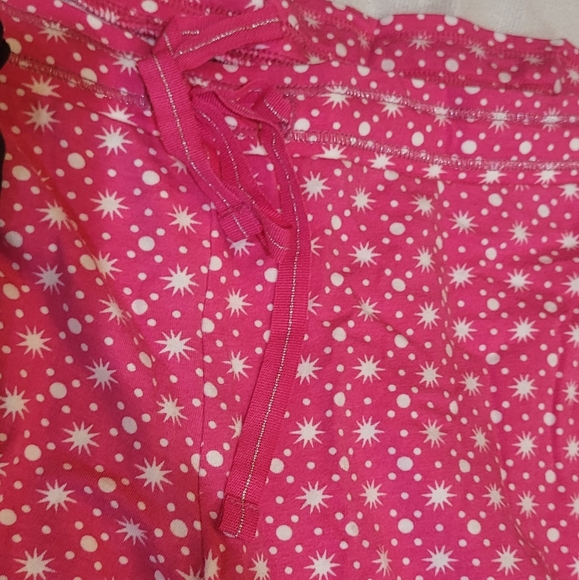 NWT Victoria's Secret Tank Pajama Set Pink Black White Gold Sparkle - Picture 10 of 11